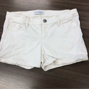 Express White Women's Shorts
